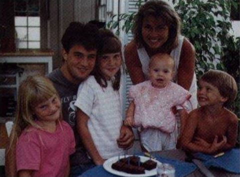 Suzanne Perry with her children.